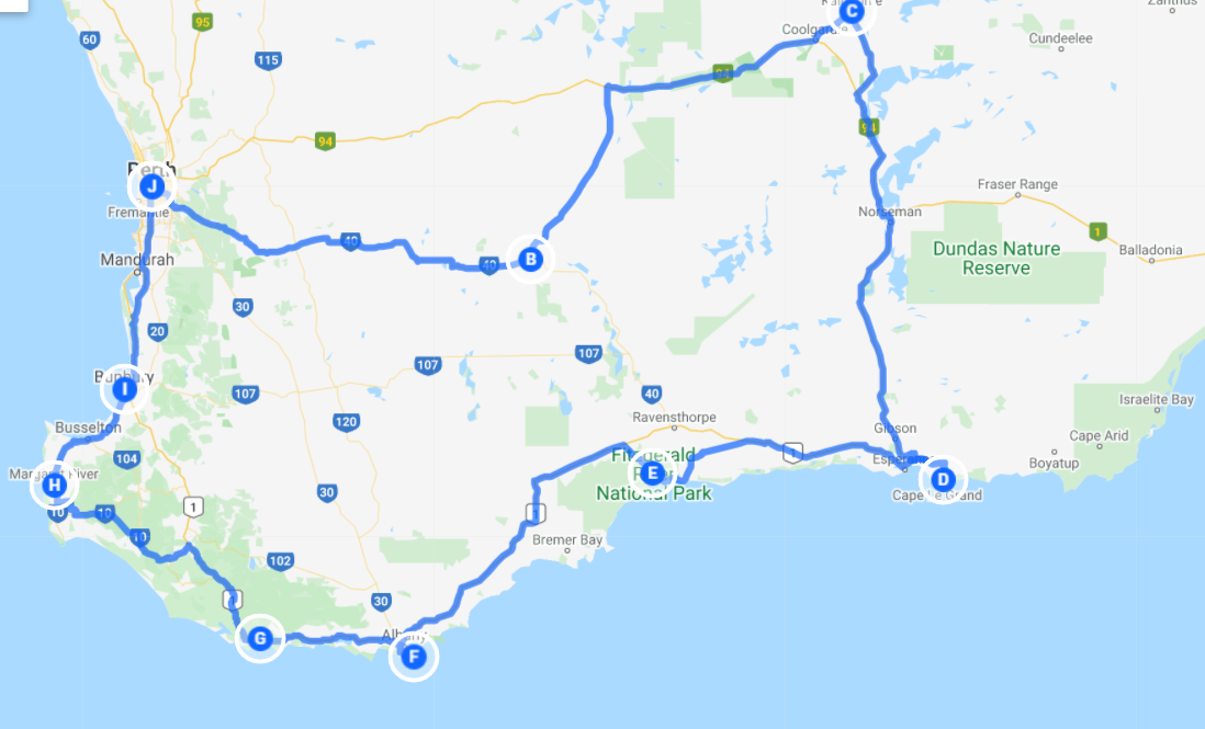 WA Wildflowers Kalgoorlie Perth to Southern Coast Stirling Ranges Tour 7 days