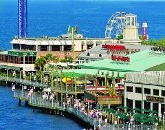 Kemah Boardwalk Waterfront Dining Experience with Luxury Transport from Houston