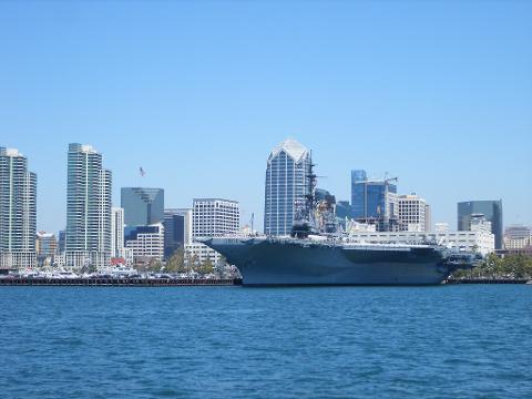 Private Walking Tour of Downtown San Diego with Entrance to the USS Midway