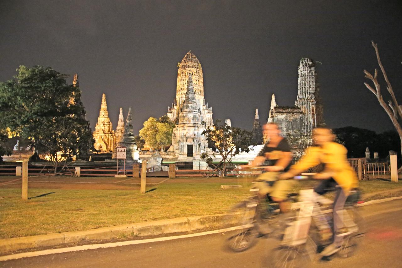 Ayutthaya Sunset Ride - PRIVATE Cycling through the ancient capital during sunset and evening