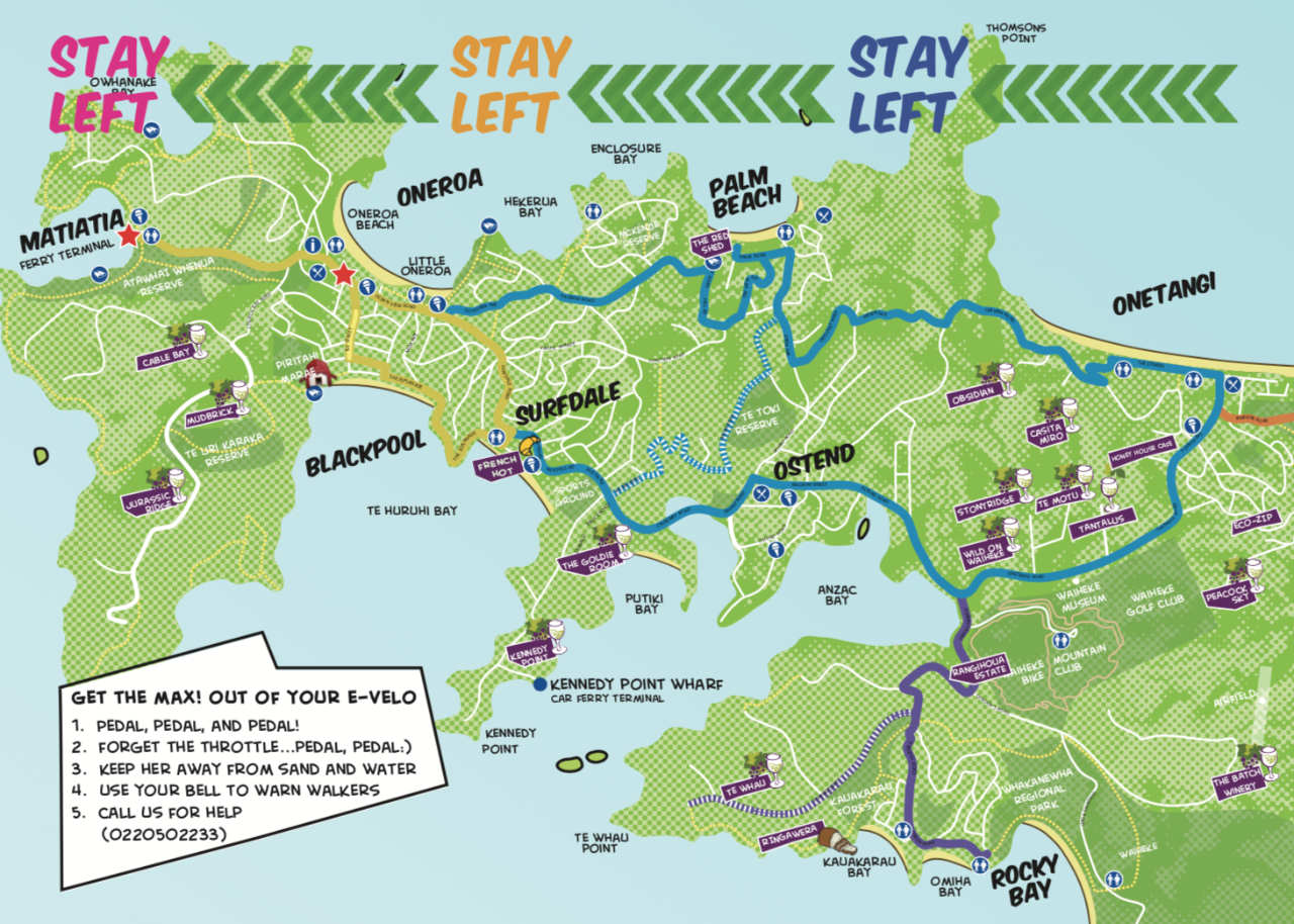 Waiheke Island EBike Hire Rentals