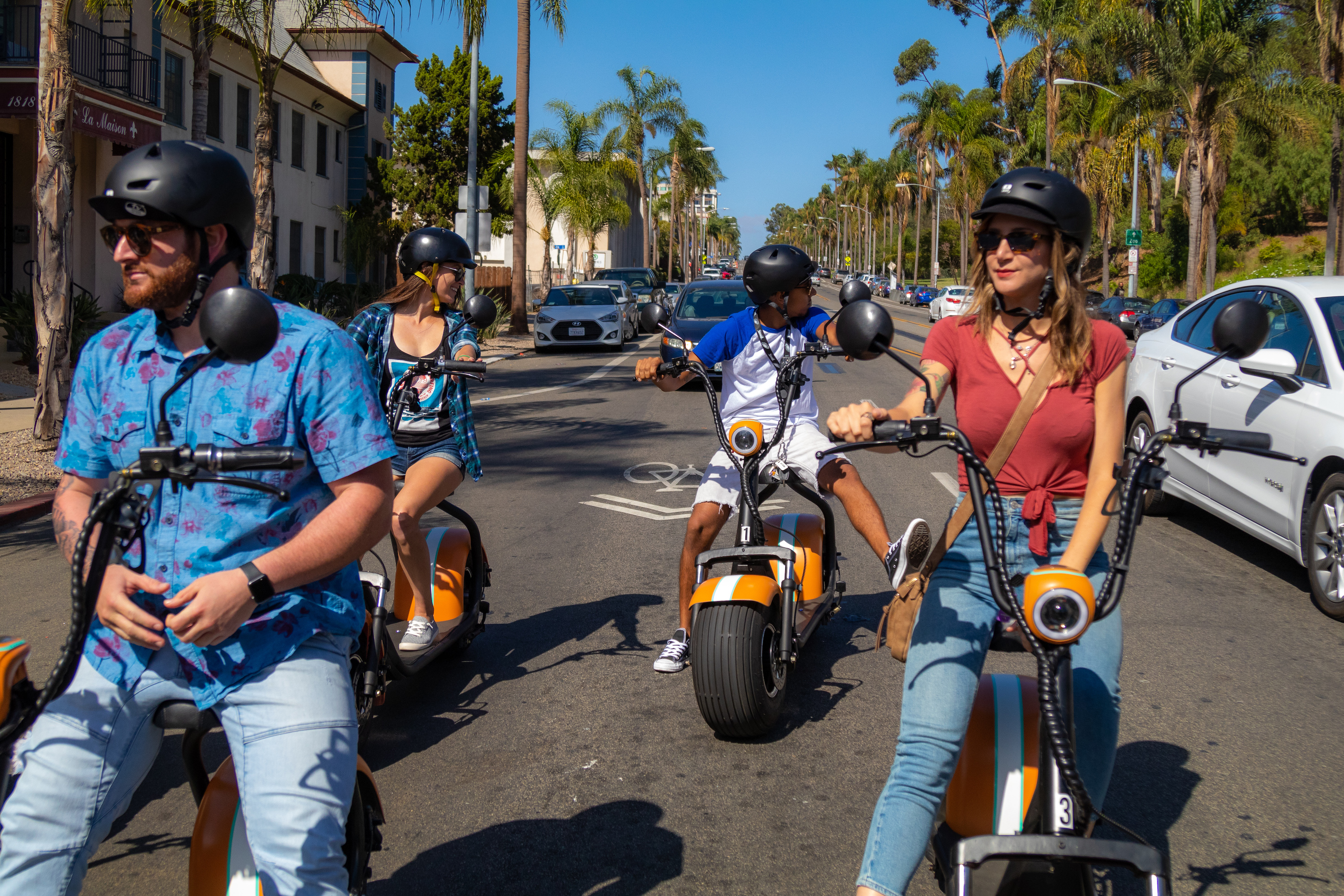 1HR GoRide GPS Guided Electric FAT Scooter – San Francisco Chinatown / Downtown Loop 1 hour tour for 1 person