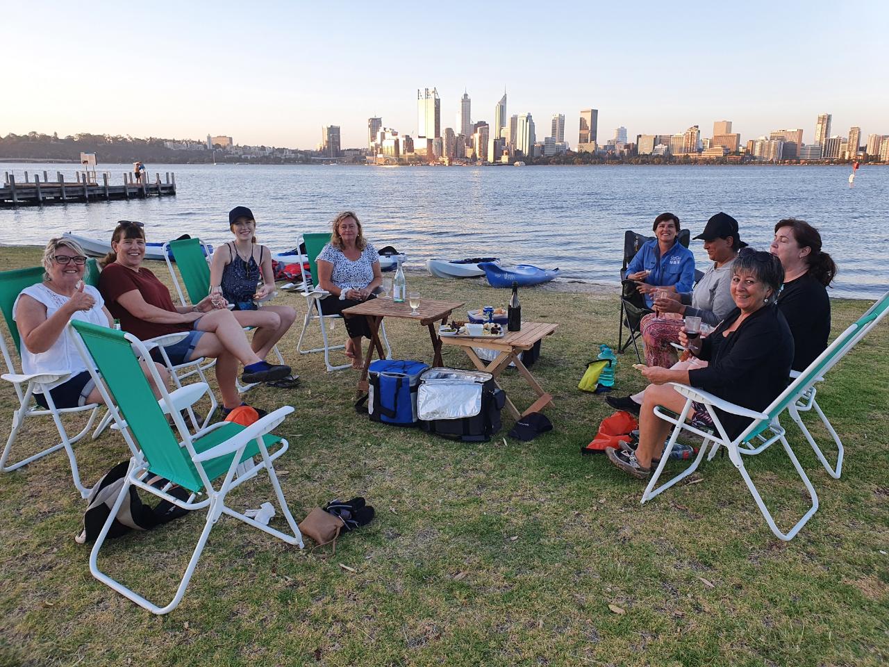 Evening City Lights Kayak Tour with a complimentary wine