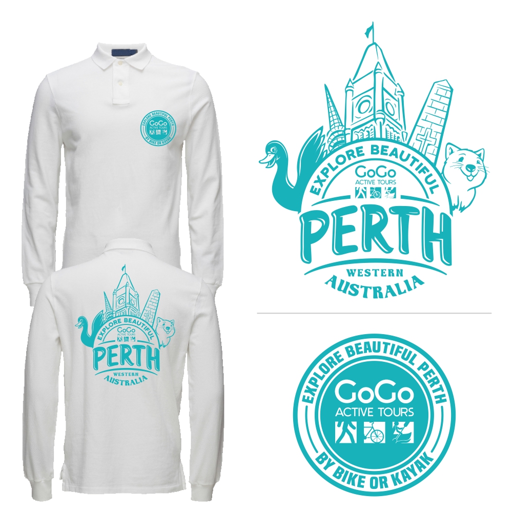 Explore Beautiful Perth -  long sleeve tee shirt 