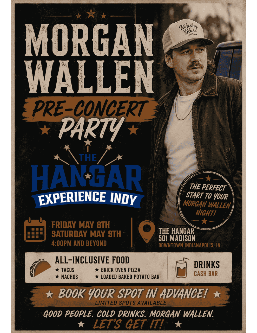 Morgan Wallen Pre-Party (All-Inclusive Food, DJ/Music, Competitions & Raffles)