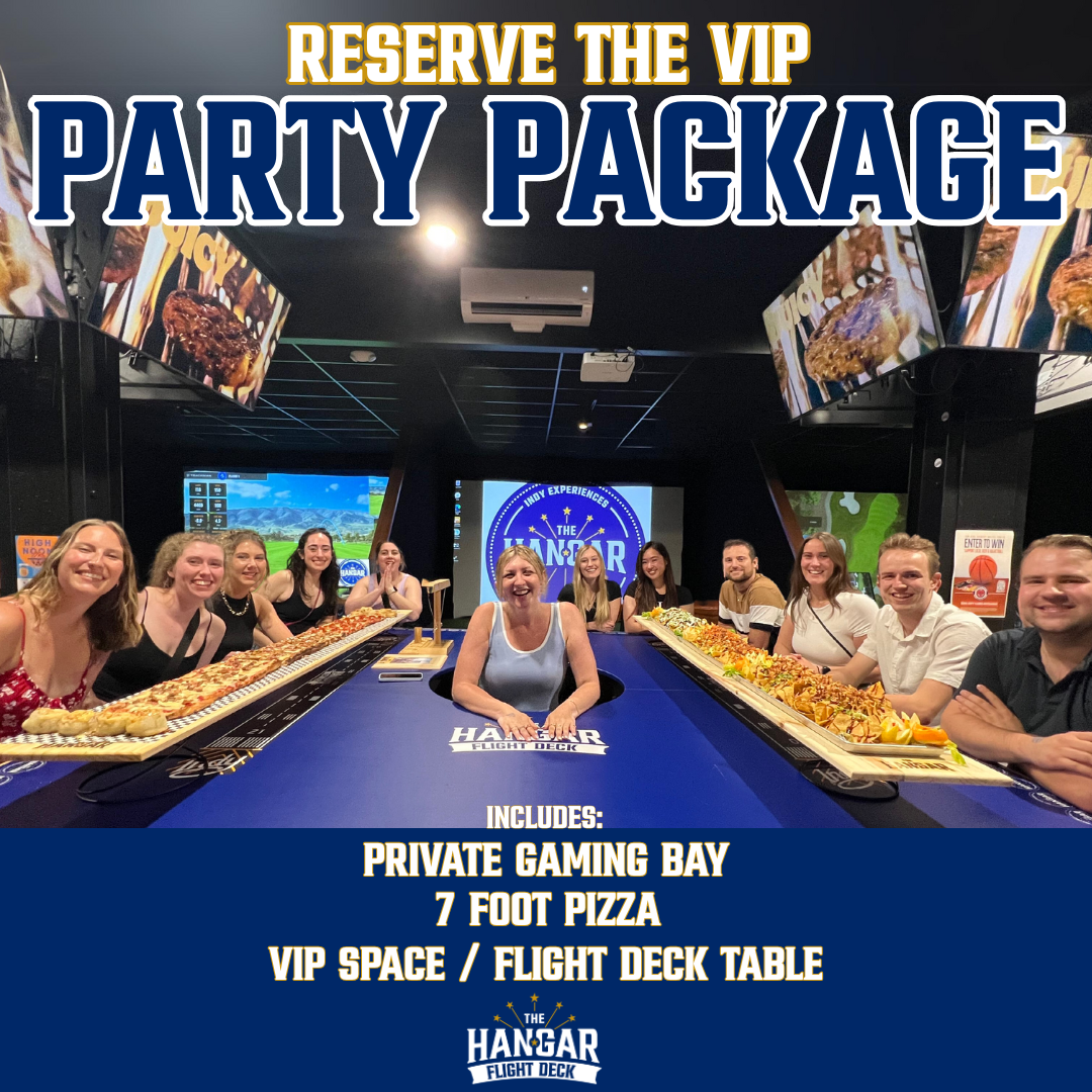 HandleBar Pregame or Postgame Party w 7 Foot Pizza and 16 Person Table!