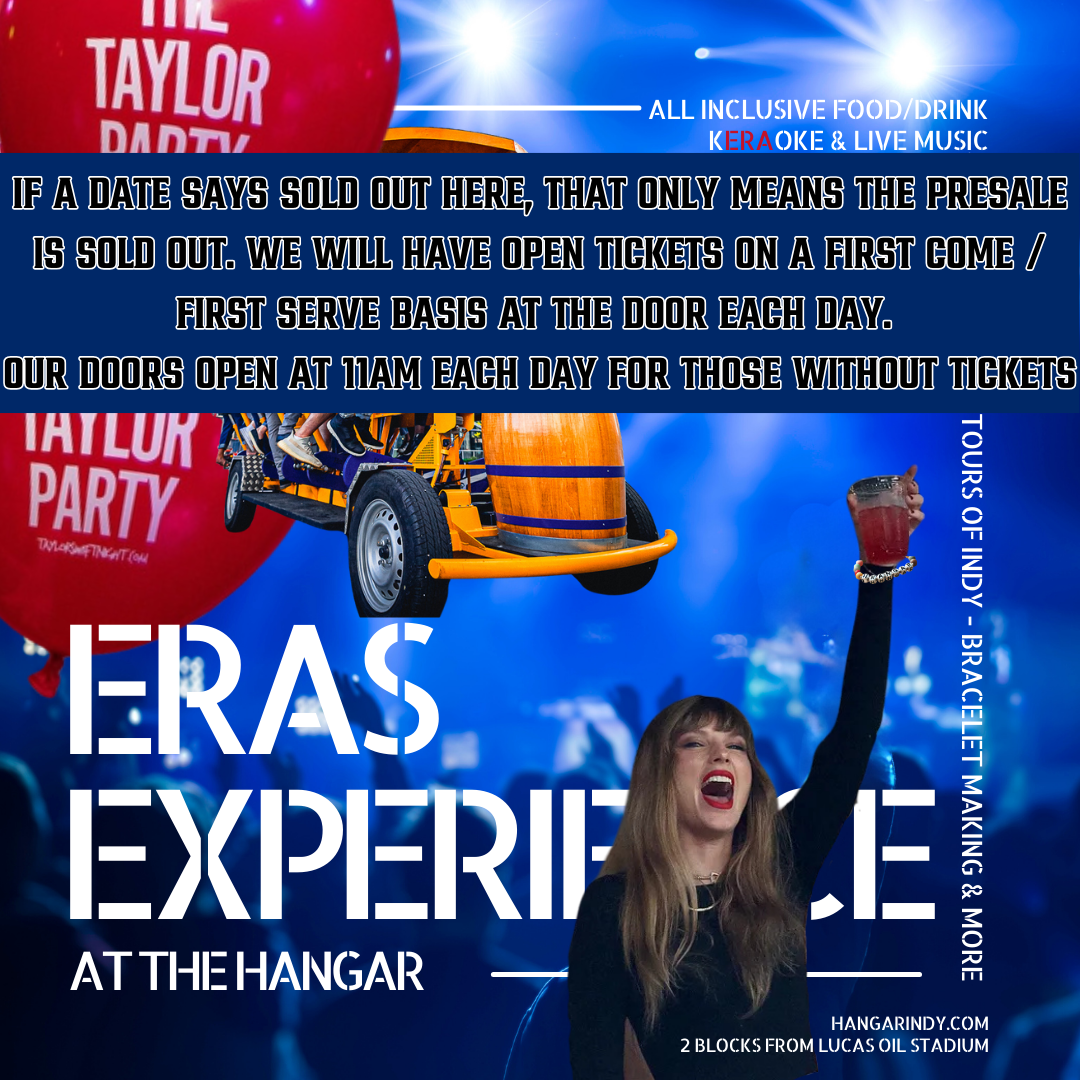 Taylor Swift Ultimate Eras Experience (LIVE Music, HandleBar Tour, Drinks & Food INCLUDED)