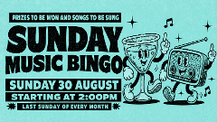 Sunday Funday Music Bingo