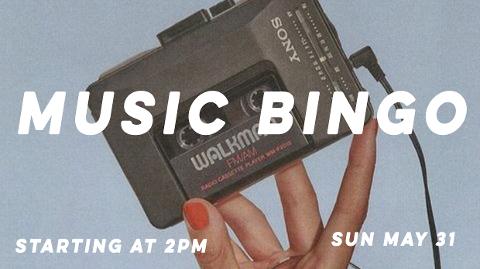 Sunday Funday Music Bingo
