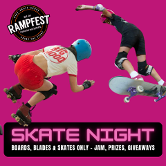 Skate Night - Skateboards, Roller Skates, Inline Skates Only