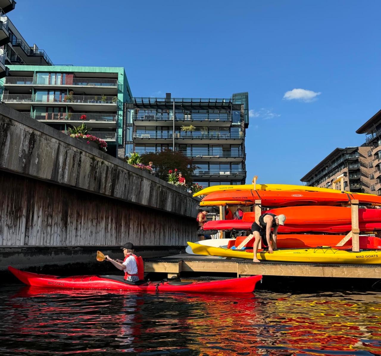 Self-service Kayak Rental - Tjuvholmen, Oslo