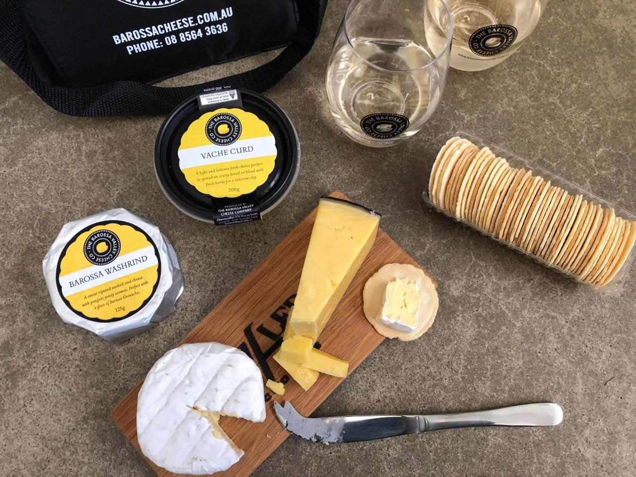 Barossa Cheese & Wine Trail Pack - can be shared with groups of 2-4 people 