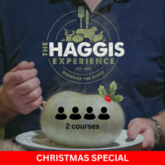 GIFT CARD FOR 4 GUEST: The Haggis Experience 2 course meal