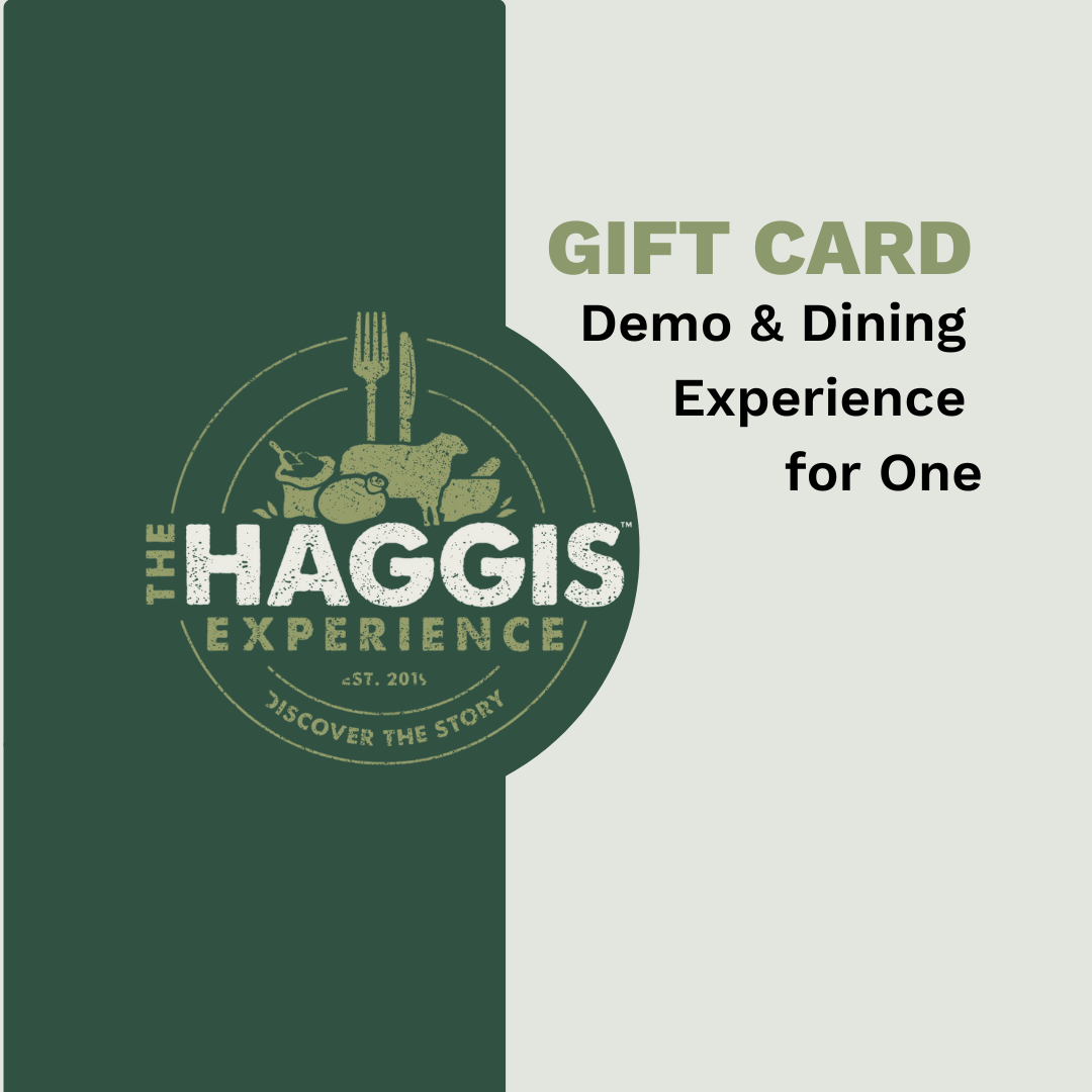 Gift Card: Haggis Making Demonstration and Two-Course Meal for One Guest