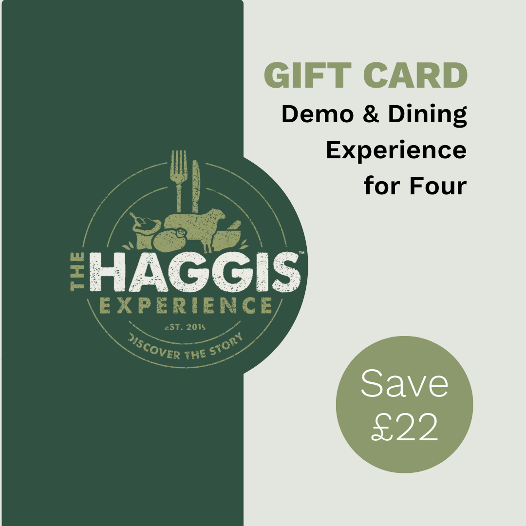 Gift Card: The Haggis Experience 2 course meal for 4 guests