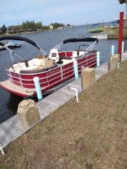 Full Day Pontoon Boat Rental/ 8 hours Linda B