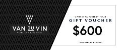 $600 Gift voucher - Van Du Vin | Luxury Canberra winery tours