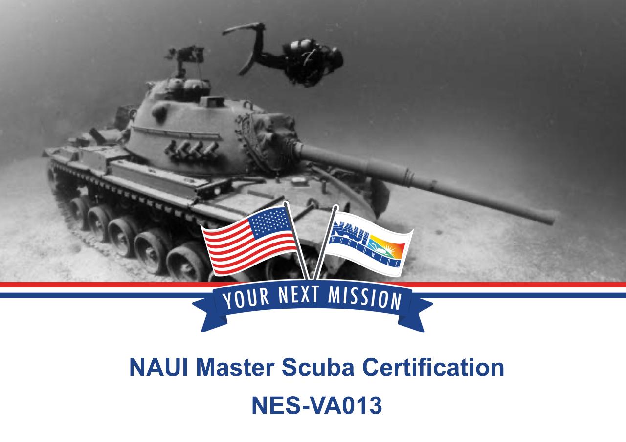 NAUI Master Scuba Certification NES-VA013