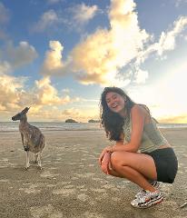 Beach Sunrise with the Wallabies