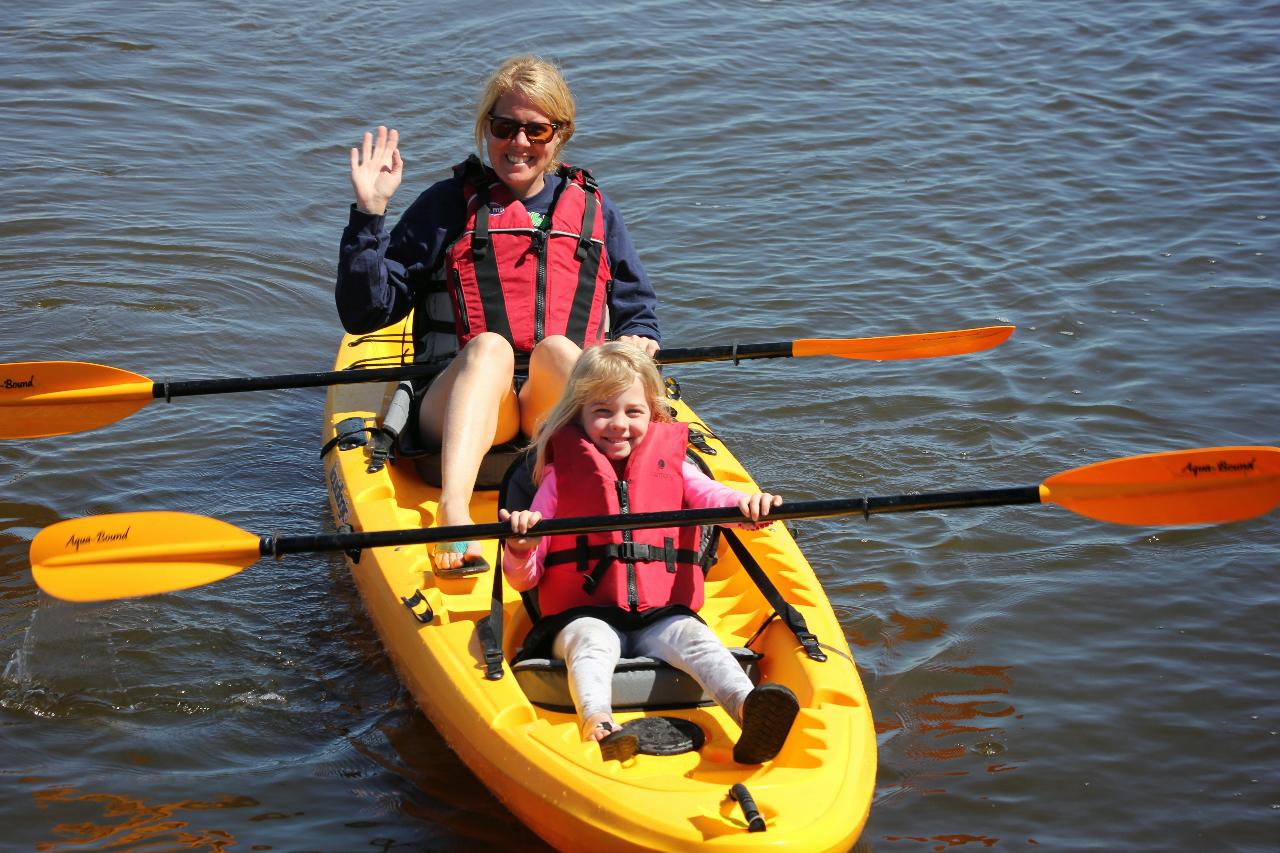 Kayak rental from our Brunswick dock Southeast Adventure Outfitters