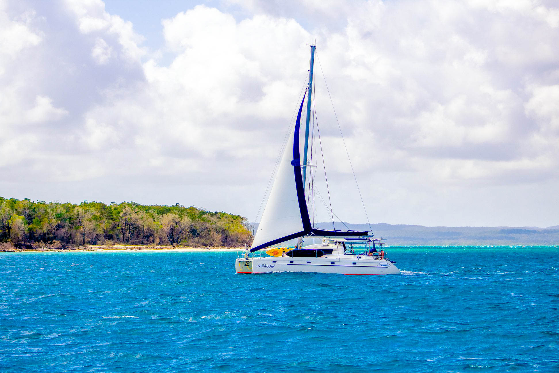 fraser island catamaran hire