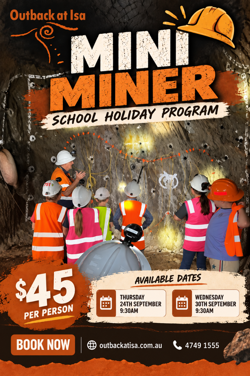 Mini Miner School Holiday Program - Hard Times Undergound Mine
