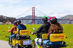 Electric E-Trike Scooter rental with GPS Guided Sightseeing Tour to the Golden Gate Bridge