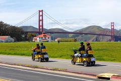 Early Bird Special: Electric E-trike Scooter rental with GPS Guided Sightseeing Tour to the Golden Gate Bridge
