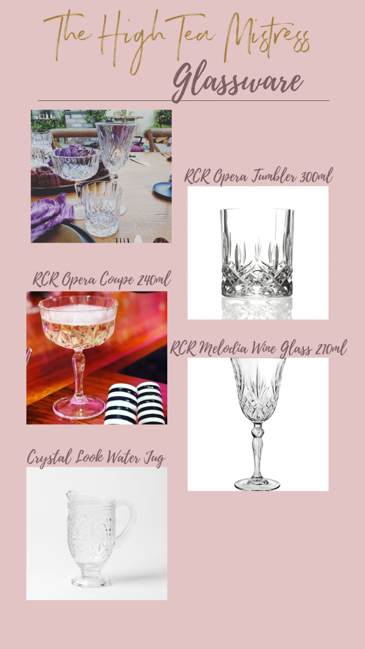 Crystal Cut Glassware Hire