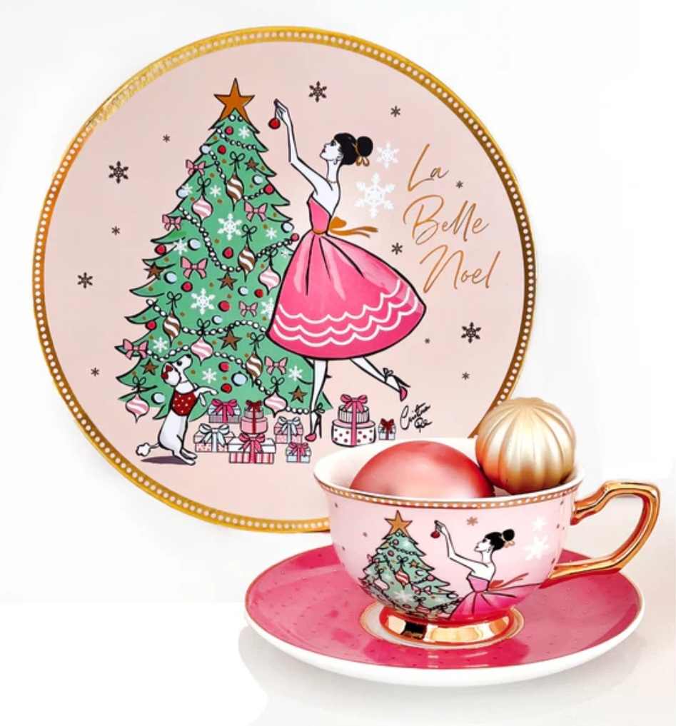 Cristina Re Christmas La Belle Noel Cup & Saucer