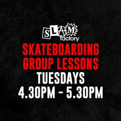 2024 Term 1 Skateboarding Group Lessons: Tuesdays at 4.30pm - 5.30pm (BEGINNERS / INTERMEDIATES)