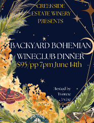 Wine Club Exclusive Dinner: Backyard Bohemian 