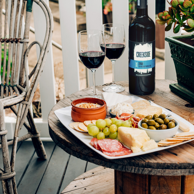 Cheese, Charcuterie Box & Wine Tasting for 2 - Creekside Estate