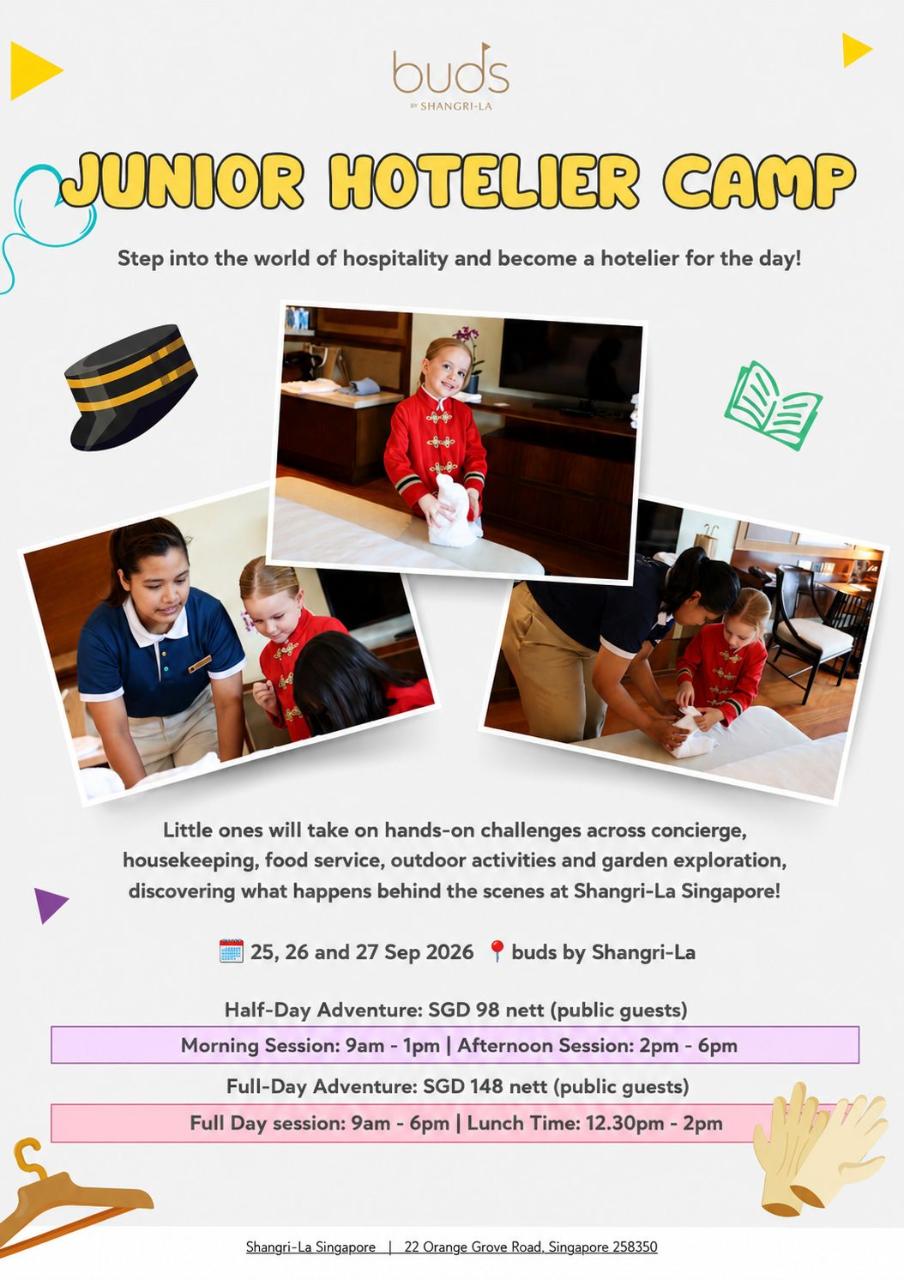 Junior Hoteliers Camp - Half Day