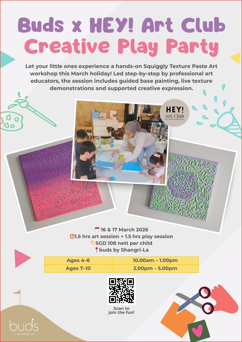 buds x HEY! Art Club – Exclusive March Holiday Creative Play Party