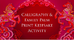 CALLIGRAPHY & FAMILY PALM PRINT KEEPSAKE