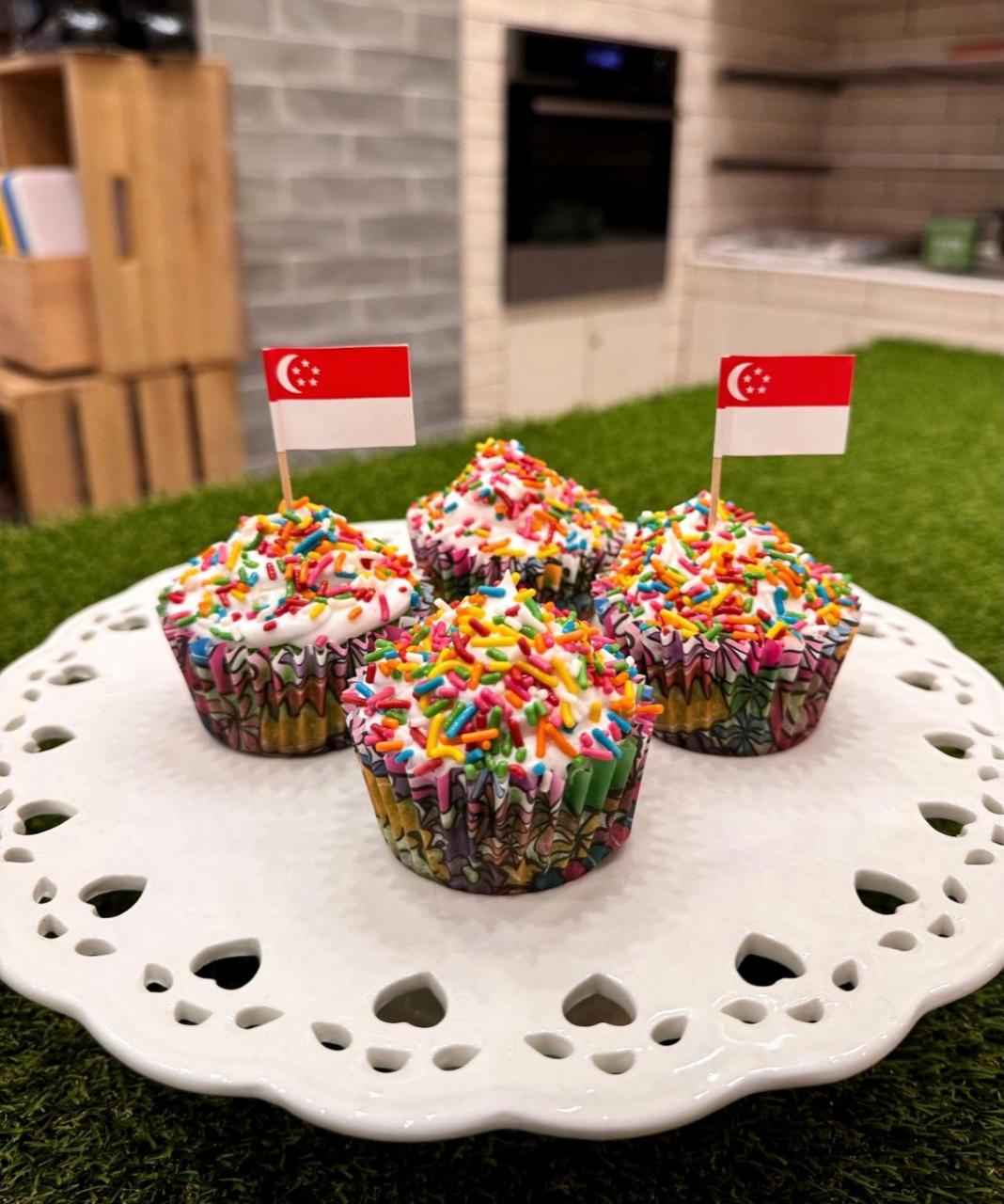 BAKE FOR FUN - SG60 Pandan Cupcake
