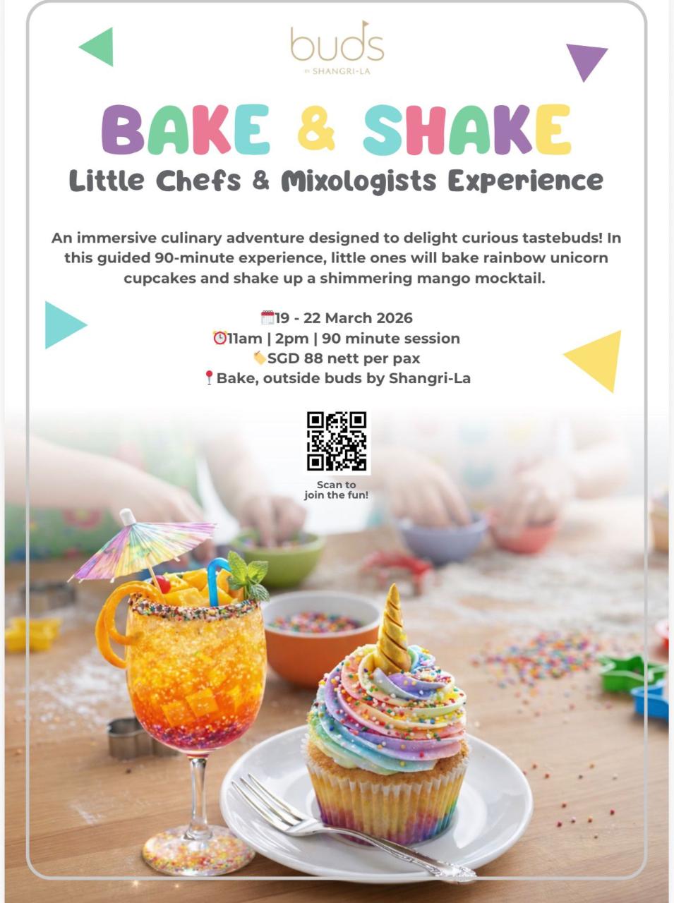 Bake & Shake – Little Chefs & Mixologists Experience (March Holiday Special)