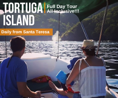Tortuga Island Full Day Tour from Casa Chameleon Hotel Santa Teresa