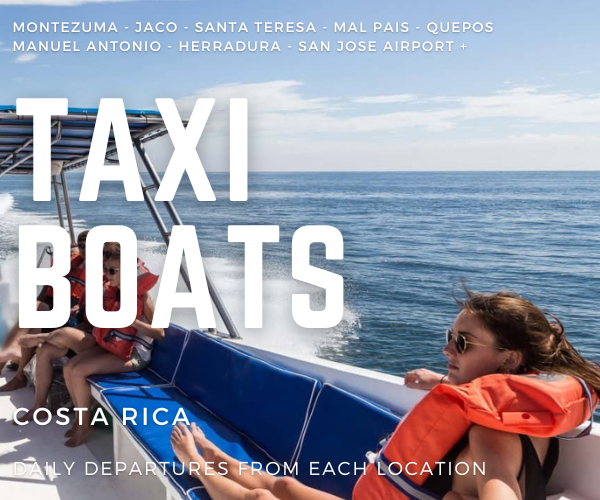 Montezuma to Manuel Antonio Taxi Boat Transportation