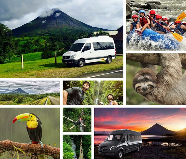 San Jose to Arenal La Fortuna + Lost Canyon Adventures