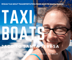 Taxi Boat Canciones del Mar Hotel Jaco to Santa Teresa
