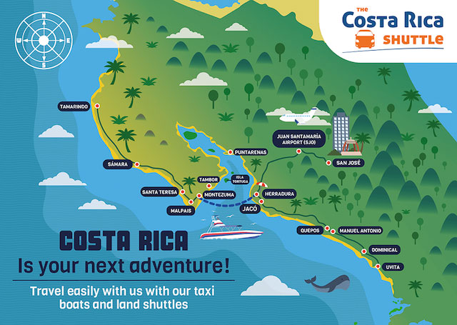 San Jose Hotels to Cobano via Taxi Boat - Land Shuttles & Taxi Boat Service