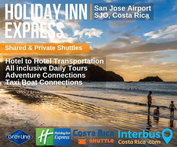 Holiday Inn Express San Jose Airport to Playa Azul - Shuttle Transportation