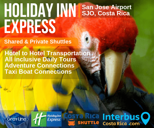 Holiday Inn Express San Jose Airport to Hotel Blue Dreams - El Jobo - Afternoon Shuttle Transportation