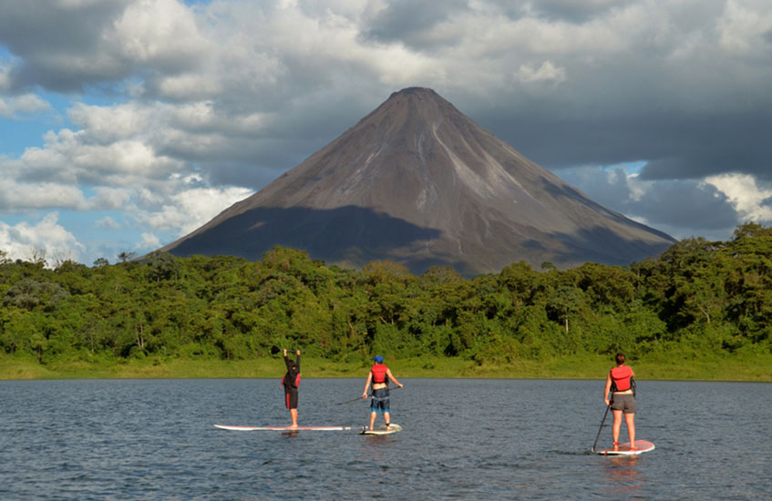 Stand Up Paddling on Lake Arenal