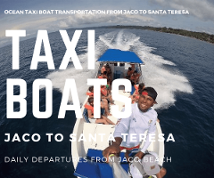 Taxi Boat Balcon del Mar Hotel Jaco to Santa Teresa