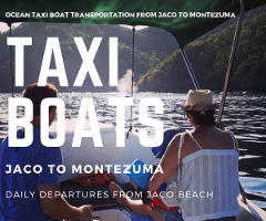 Taxi Boat Chuck Cabins Jaco to Montezuma