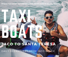 Taxi Boat Club del Mar Hotel Jaco to Santa Teresa
