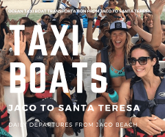 Taxi Boat El Mar Apartaments Jaco to Santa Teresa